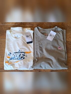JORDAN/NIKE Two-Pack Tee Set - White & Olive Green SIZE XXL